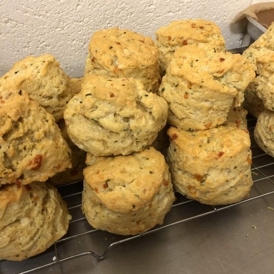 Cheese and Chive scones